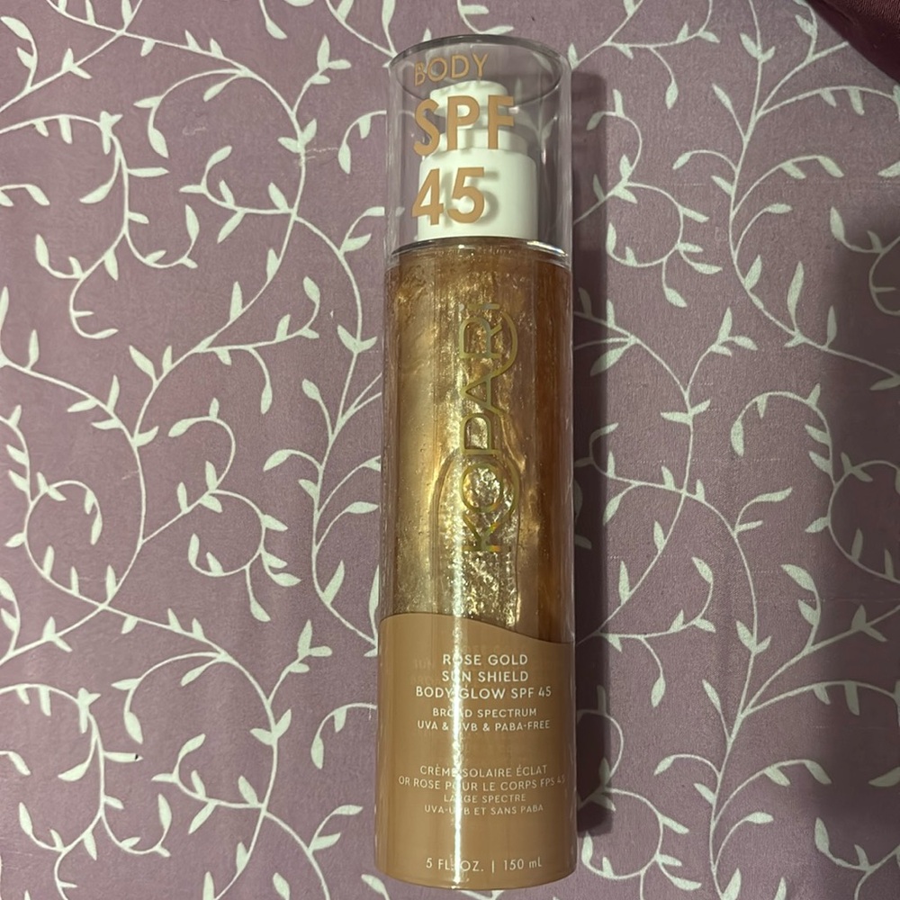 Kopari Shimmering Rose Gold Sun Shield SPF 45